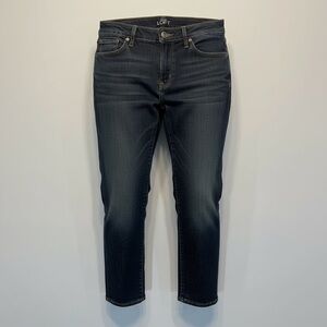 LOFT Dark Blue Curvy Crop Jeans